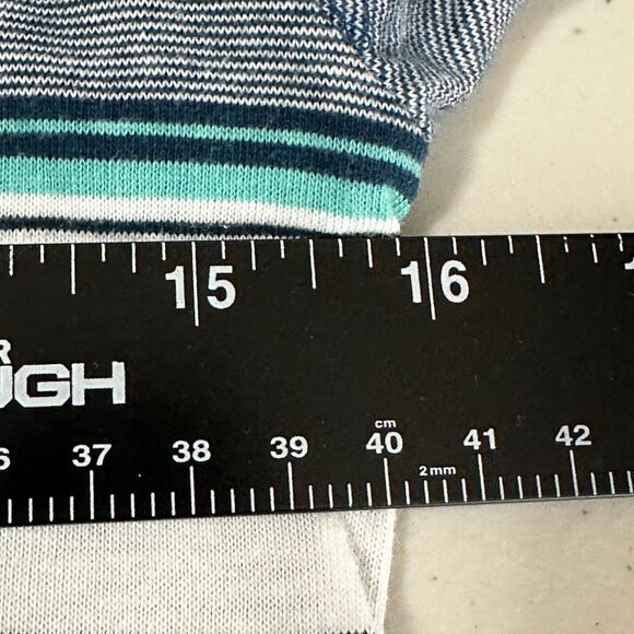 Distortion Hoodie Shirt Boys Sz 10/12 Striped Colorblock Chest Pocket - Picture 9 of 14